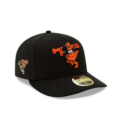 Baltimore Orioles Gorra | New Era MLB Batting Practice Low Profile 59fifty Fitted Cap Mexico - Negros